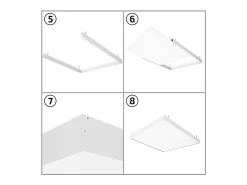 Ledkia Panel LED 120x60 cm 60W 6000lm + Kit de Superficie 4000K LIFUD No Flicker Individual Neutro Blanco Outlet