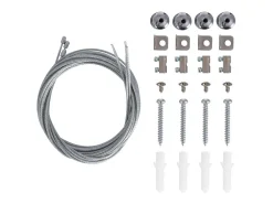 Ledkia Lámpara Suspendida-Panel LED 60x60 cm 40W 4000lm Microprismático UGR17 + Kit de suspensión 4000K LIFUD Individual Neutro Blanco