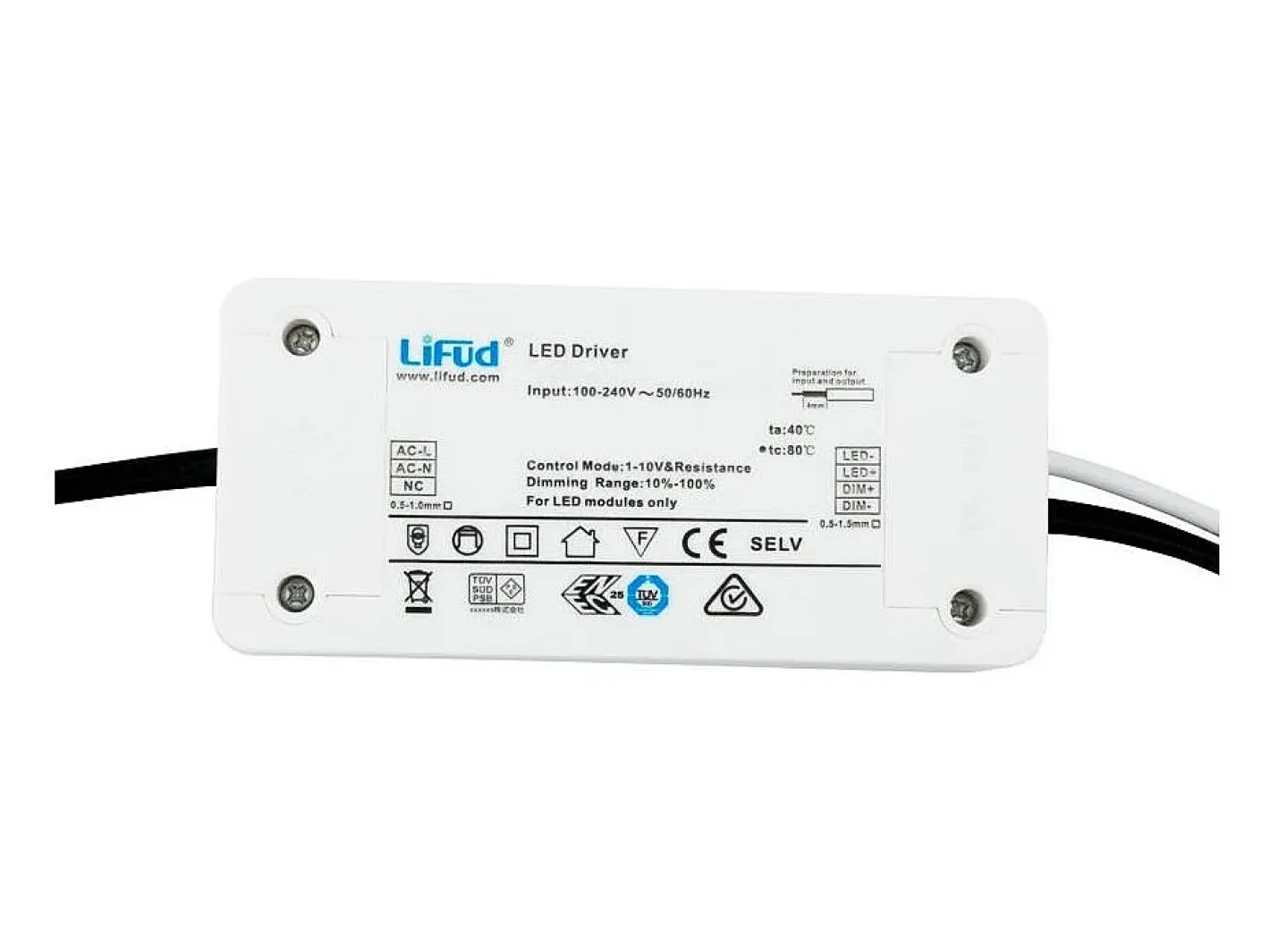 Ledkia Plafón-Panel LED 120x30 cm 40W 4000lm Regulable Microprismático (UGR17) 6000K Regulable Dali Individual Frío Blanco