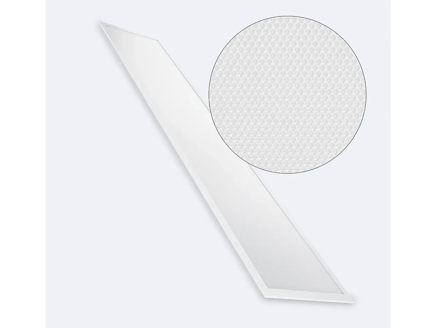 Ledkia Plafón-Panel LED 120x30 cm 40W 4000lm Regulable Microprismático (UGR17) 6000K Regulable Dali Individual Frío Blanco