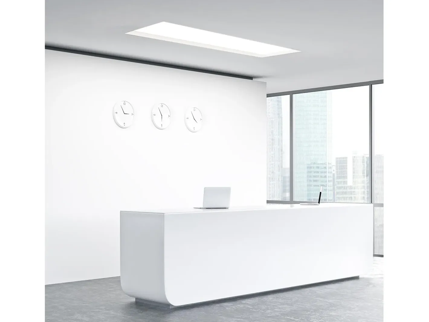 Ledkia Plafón-Panel LED 120x30 cm 40W 4000lm Regulable Microprismático (UGR17) 6000K Regulable Dali Individual Frío Blanco