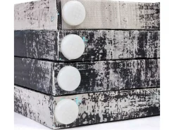 Outlet MCW Pantalla de fotos retro, 180x160cm, diciendo Negro / Blanco