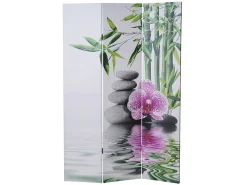 MCW Biombo-Pantalla fotográfica T234, 180x120cm Rosa / Blanco