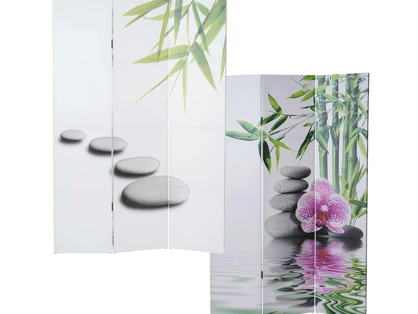 MCW Biombo-Pantalla fotográfica T234, 180x120cm Rosa / Blanco