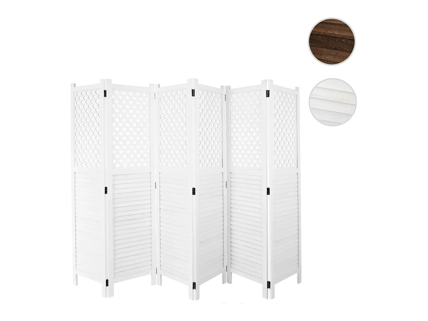 MCW Biombo-Pantalla -A84, Blanco