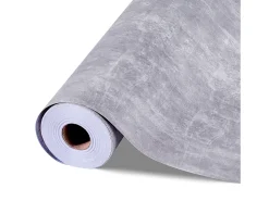 Papel Pintado-Papel Pintado Adhesivo de Pared SucceBuy, 40 cm x 15 m, Rollo Papel Pintado Autoadhesivo en Vinilo, Estilo Industrial Oscuro, para Revestimiento de Pared Gris