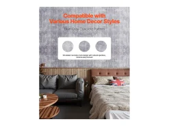 Papel Pintado-Papel Pintado Adhesivo de Pared SucceBuy, 40 cm x 15 m, Rollo Papel Pintado Autoadhesivo en Vinilo, Estilo Industrial Oscuro, para Revestimiento de Pared Gris