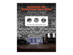 Papel Pintado Adhesivo de Pared SucceBuy, 45 cm x 10 m, Rollo de Papel Pintado Autoadhesivo en Vinilo, Motivo Ladrillo , para Revestimiento de Pared Gris