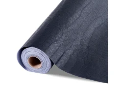 Papel Pintado-Papel Pintado Adhesivo de Pared SucceBuy, 40 cm x 10 m, Rollo Papel Pintado Autoadhesivo Vinilo, Motivo Textura Agrietada Negra, para Revestimiento de Pared Negro