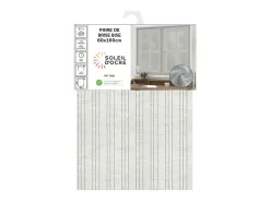 Soleil d'ocre Ropa De Casa-Par de visillos BELLA plata 60x160 cm, por Blanco