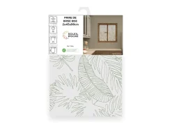 Discount Soleil d'ocre Par de visillos CELIA caqui 45x90 cm, por Verde