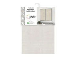 New Soleil d'ocre Par de visillos de lino 60x160 cm LINEN natural, por Beige