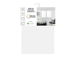 Soleil d'ocre Ropa De Casa-Par de visillos para ventana 60x90 cm DOLLY , por Blanco