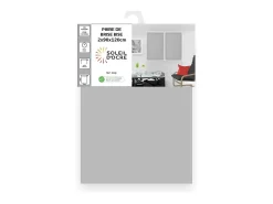 Best Soleil d'ocre Par de visillos para ventana 90x120 cm DOLLY claro, por Gris