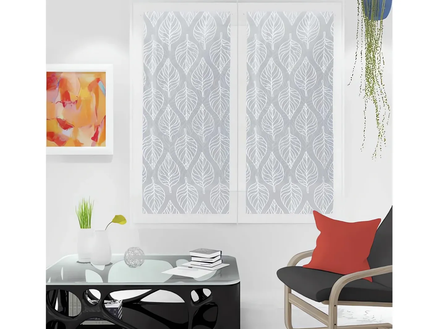 Soleil d'ocre Par de visillos para ventana 60x160 cm MAUD , por Blanco Outlet