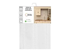Soleil d'ocre Ropa De Casa-Par de visillos 60x90 cm CHARLOTTE, por Blanco