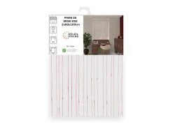 Sale Soleil d'ocre Par de visillos 60x160 cm CHARLIE, por Rojo