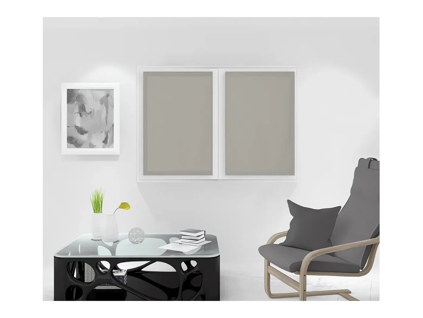 Online Soleil d'ocre Par de visillos 60x90 cm NOEMIE taupe, por Topo