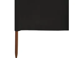 Biombo-Paravientos de playa de 9 paneles tela 1200x80 cm ES630220 Negro