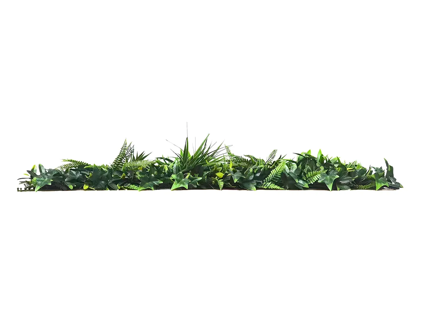 Vente-unique Panel Plantas Artificiales-Pared vegetal sintética , protección anti-UV, pack de 1m², DELVIN Verde
