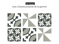 Discount Draeger Pegatinas de azulejos 15 X 15 cm - Estrellas geométricas Gris