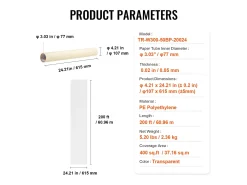 Discount Película de Protección de Alfombra, SucceBuy 61 cm × 60.96 m Película de Protección de Alfombra Autoadhesiva, PE Mat Shield Transparente