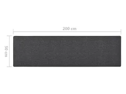 Garden Furniture Alfombra De Pasillo-Pelle Alfombra de pasillo 50x200 cm Gris antracita