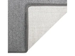 Garden Furniture Pelle Alfombra de pasillo oscuro 50x250 cm Gris Outlet