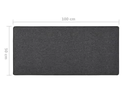 Best Garden Furniture Pelle Alfombra de pasillo 50x100 cm Gris antracita