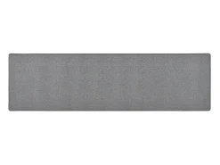 Garden Furniture Pelle Alfombra de pasillo oscuro 50x200 cm Gris