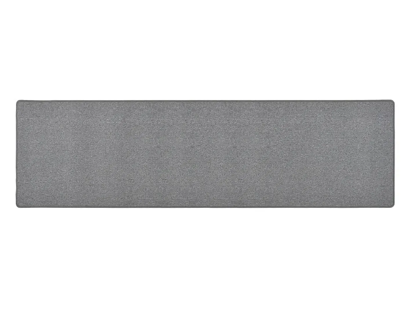 Garden Furniture Pelle Alfombra de pasillo oscuro 50x200 cm Gris