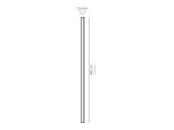 New Pencil - Módulo de luz a batería Zafferano, grande, portátil y recargable, IP65, regulador táctil, altura 146 cm, color Blanco