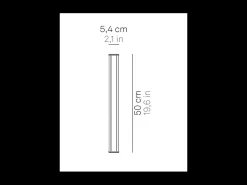 Clearance Pencil - Módulo de luz a batería Zafferano, pequeño, portátil y recargable, IP65, regulador táctil, altura 50 cm, oscuro Gris