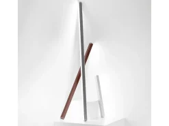Clearance Pencil - Módulo de luz a batería Zafferano, pequeño, portátil y recargable, IP65, regulador táctil, altura 50 cm, oscuro Gris