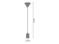TOSEL Pendel para Suspensión ,metal, ,A80xD4,5xP4,5cm Azul Online