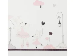 Outlet Sauthon Pequeño ratón 70x50cm pegatinas de pared en papel Rosa