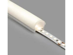 Ledkia Perfil Neón SFLEX 24x18 Superficie Semicircular Curva Vertical para Tira LED IP20 hasta 15 mm 5 m Blanco Clearance
