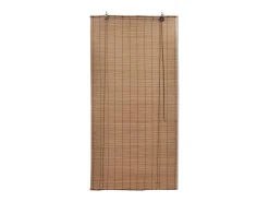 Persianas enrollables de bambú 2 uds 100x160 cm Marrón Marru00f3n New