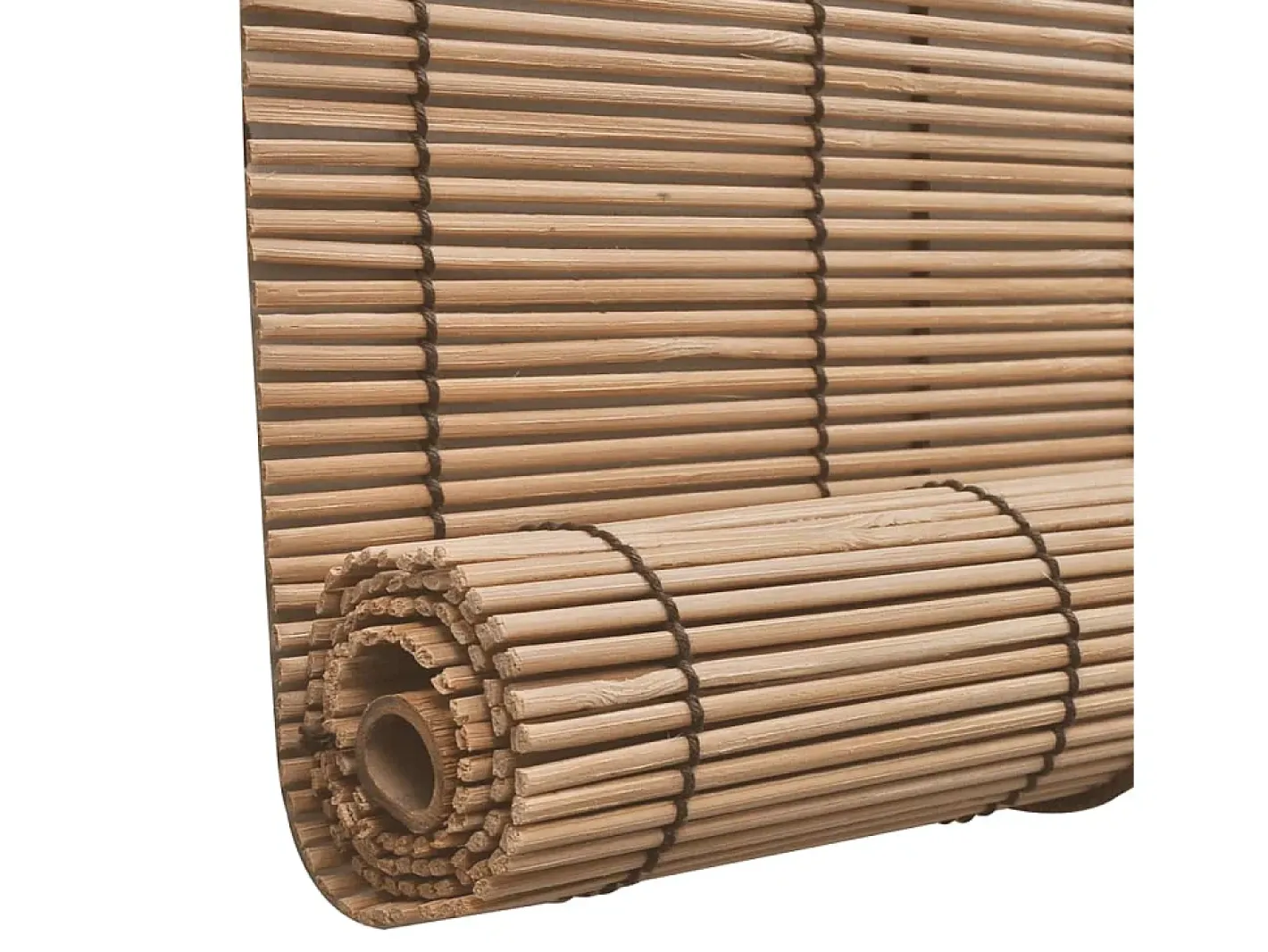 Ropa De Casa-Persianas enrollables de bambú 2 uds 150x220 cm Marrón Marru00f3n