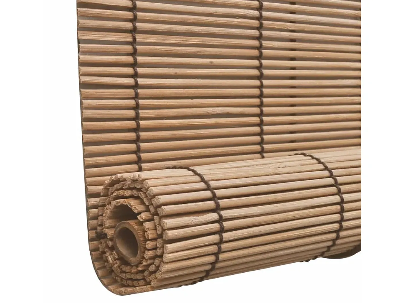 Persianas enrollables de bambú 2 uds Marrón 120x220 cm Marru00f3n Clearance