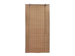 Persianas enrollables de bambú 2 uds Marrón 120x220 cm Marru00f3n Clearance