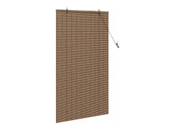 Ropa De Casa-Persianas y Blackouts con Cortinas Marrones 60x160 cm Bambú Marru00f3n