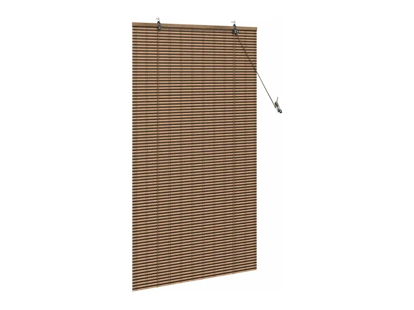 Ropa De Casa-Persianas y Blackouts con Cortinas Marrones 60x160 cm Bambú Marru00f3n