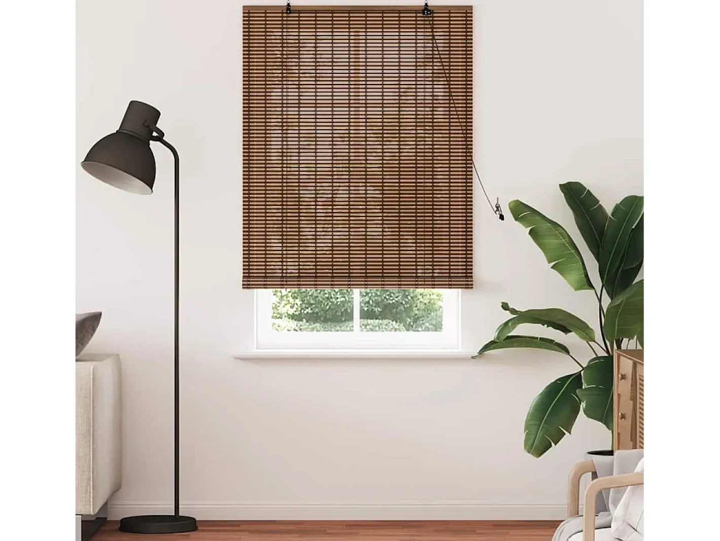 Online Persianas y opacas marrones 110 x 220 cm Bambú Marru00f3n