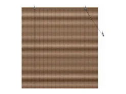 Persianas y opacas marrones 140 x 160 cm Bambú Marru00f3n Sale