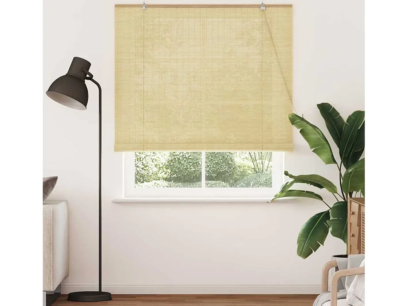 Ropa De Casa-Persianas y opacas naturales 150 x 220 cm Bambú Marru00f3n