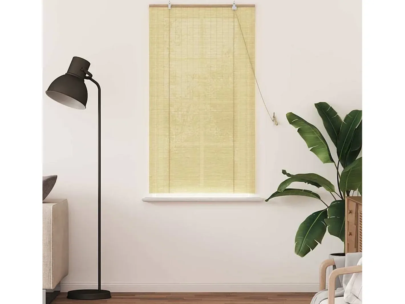 New Persianas y opacas naturales 90 x 160 cm Bambú Marru00f3n