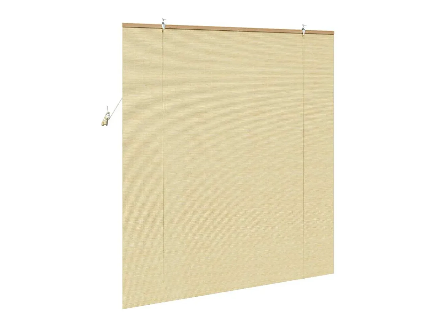 New Persianas y opacas naturales 140 x 160 cm Bambú Marru00f3n