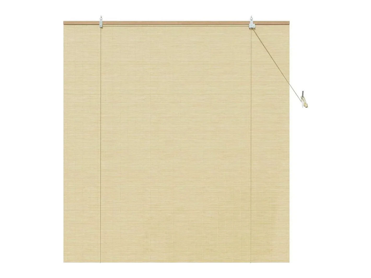 New Persianas y opacas naturales 140 x 160 cm Bambú Marru00f3n