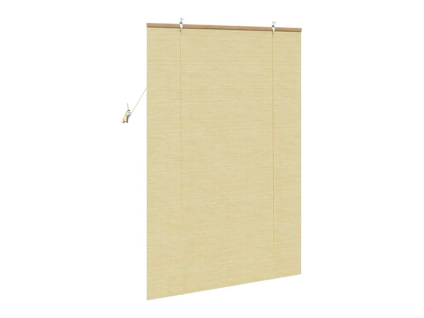 Ropa De Casa-Persianas y opacas naturales 100 x 160 cm Bambú Marru00f3n